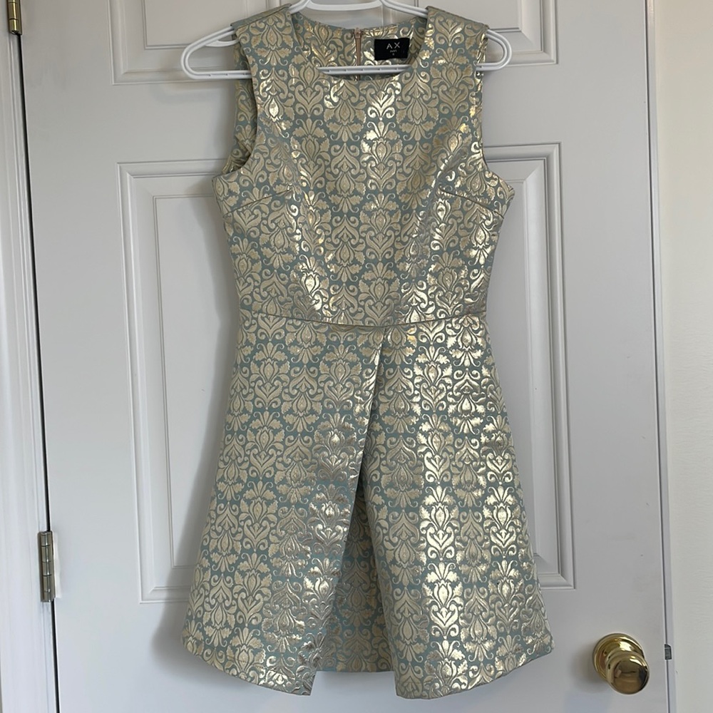 Gold/Teal Short Dress